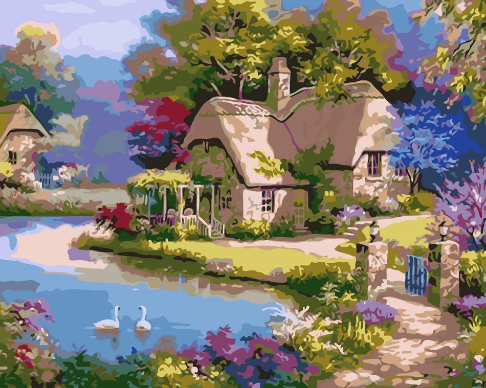Картина по номерам Art Story Домик из сказки 40x50 см (AS0029)