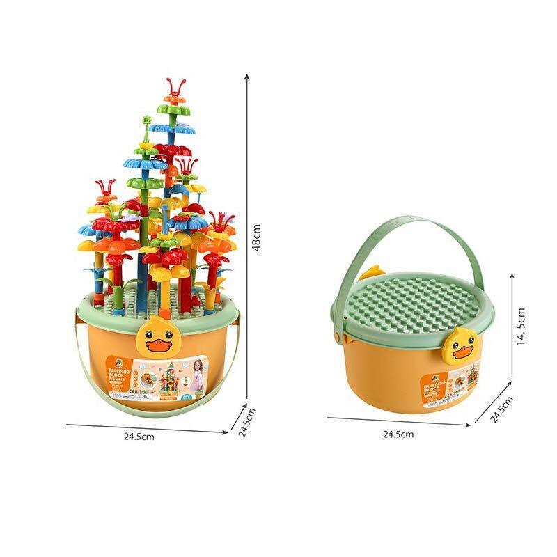 Конструктор дитячий Квітковий сад 142 деталі/наліпки Multicolor (158686) - фото 2