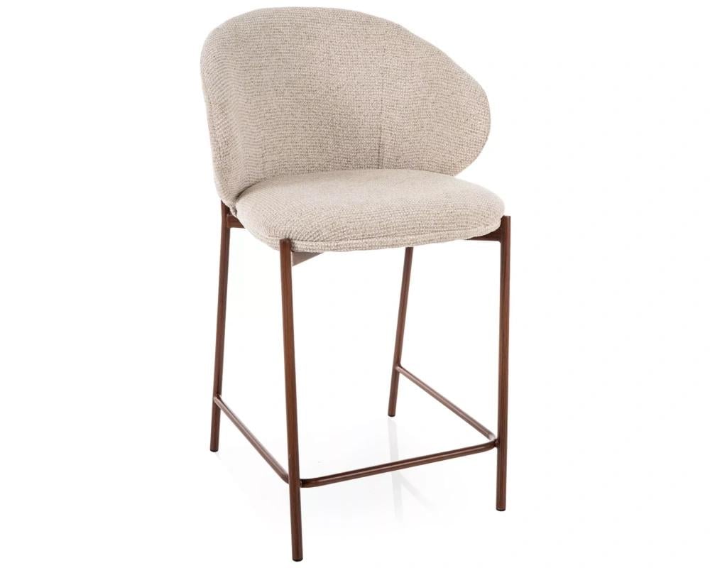 Полубарный стул Signal Kioto H-2 Светло-бежевый/Орех (KIOTOH2ORJBE)