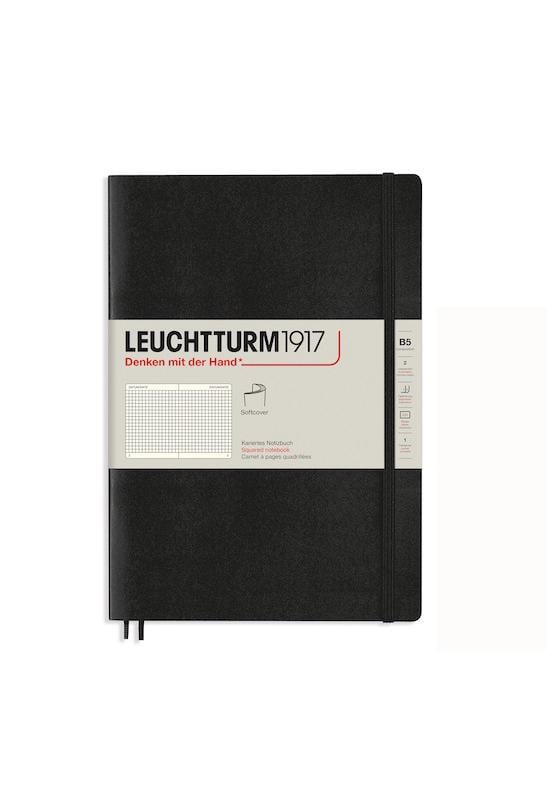 Блокнот Leuchtturm1917 Composition B5 мягкая обложка клетка Черный (362870)