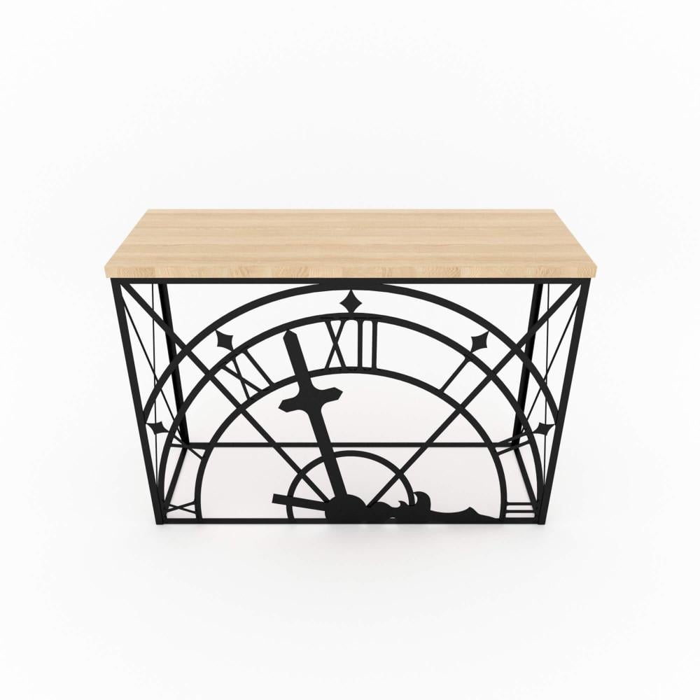 Консоль дизайнерская металллическая Karkas Юджин сосна 1300x400x850 мм