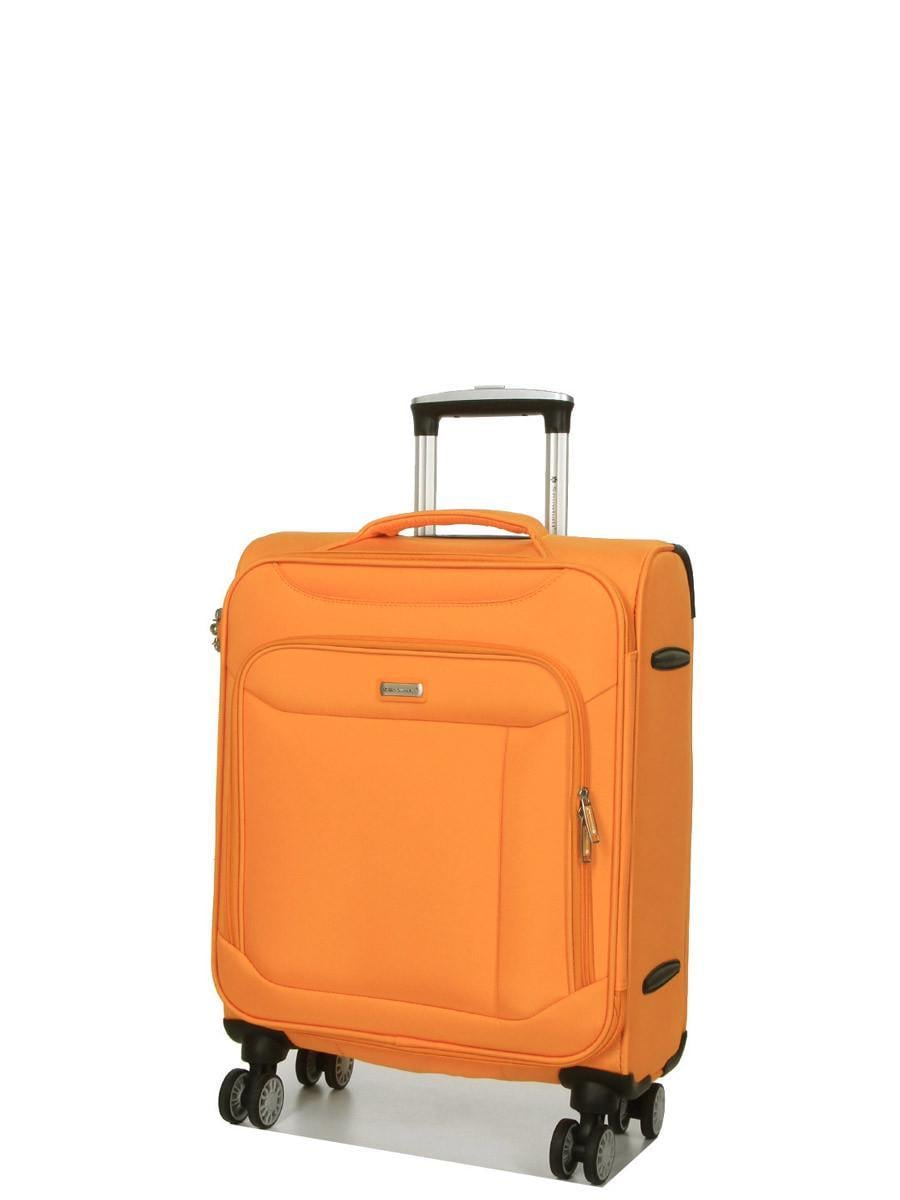Чемодан ручная кладь Snowball ткань S 55х36х20 см 35 л 2,5 кг Желтый (87303)