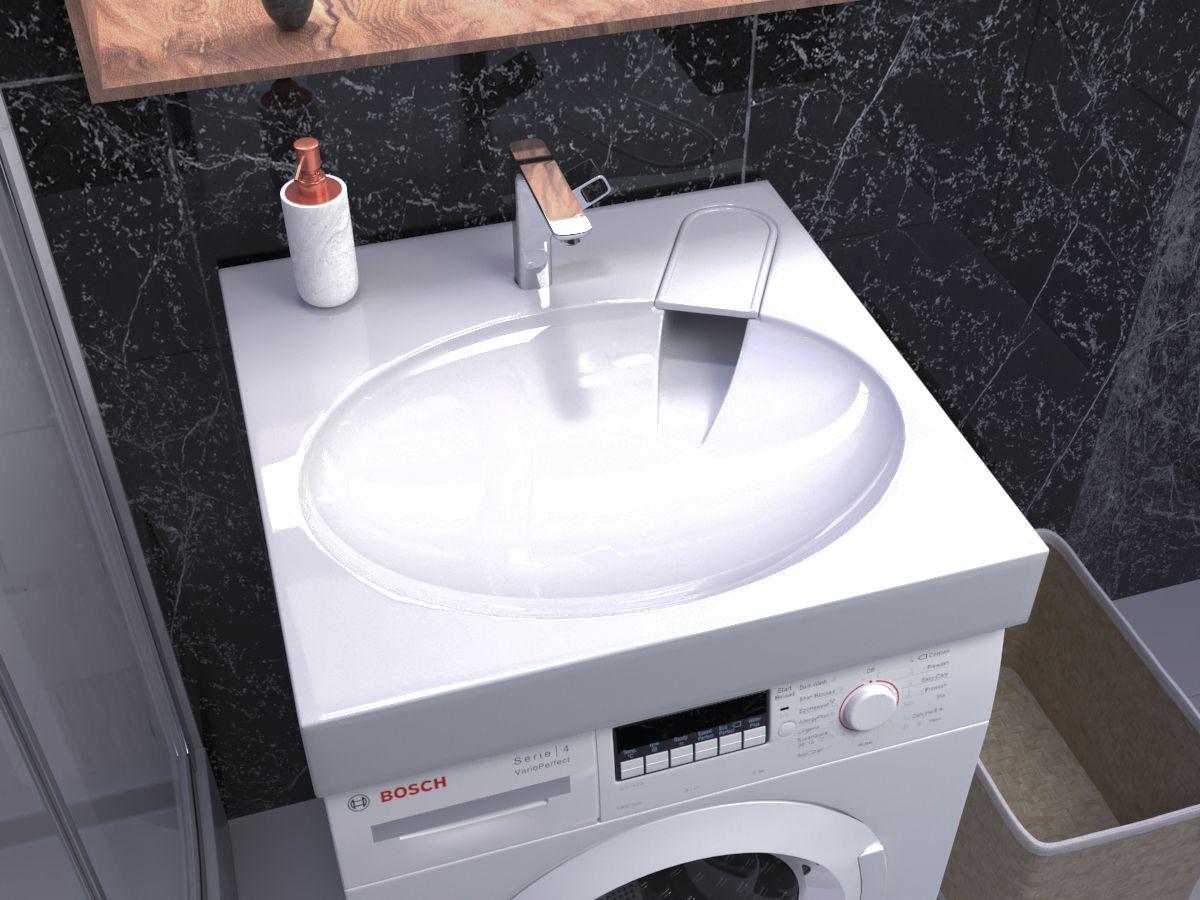 Умивальник для пральної машини акриловий Redokss San OCEAN 60х60 см