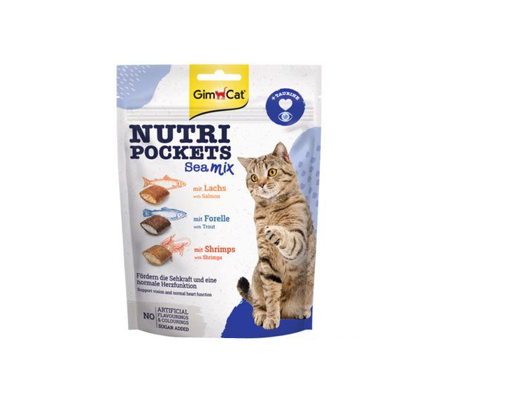 Ласощі для котів GimCat Nutri Pockets Sea-Mix морський мікс 150 г (22393992)