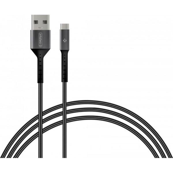 Кабель Intaleo CB0 USB-USB Type-C 1,2м Black/Grey (1283126495663)