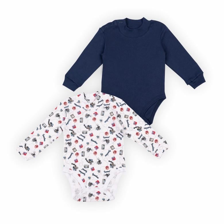 Комплект боді для малюків Gabbi BD-24- 5 набивний 86 см 2 шт. Темно-синій (13930) Комплект боді для малюків Gabbi BD-24- 5 набивний 86 см 2 шт. Темно-синій (13930)