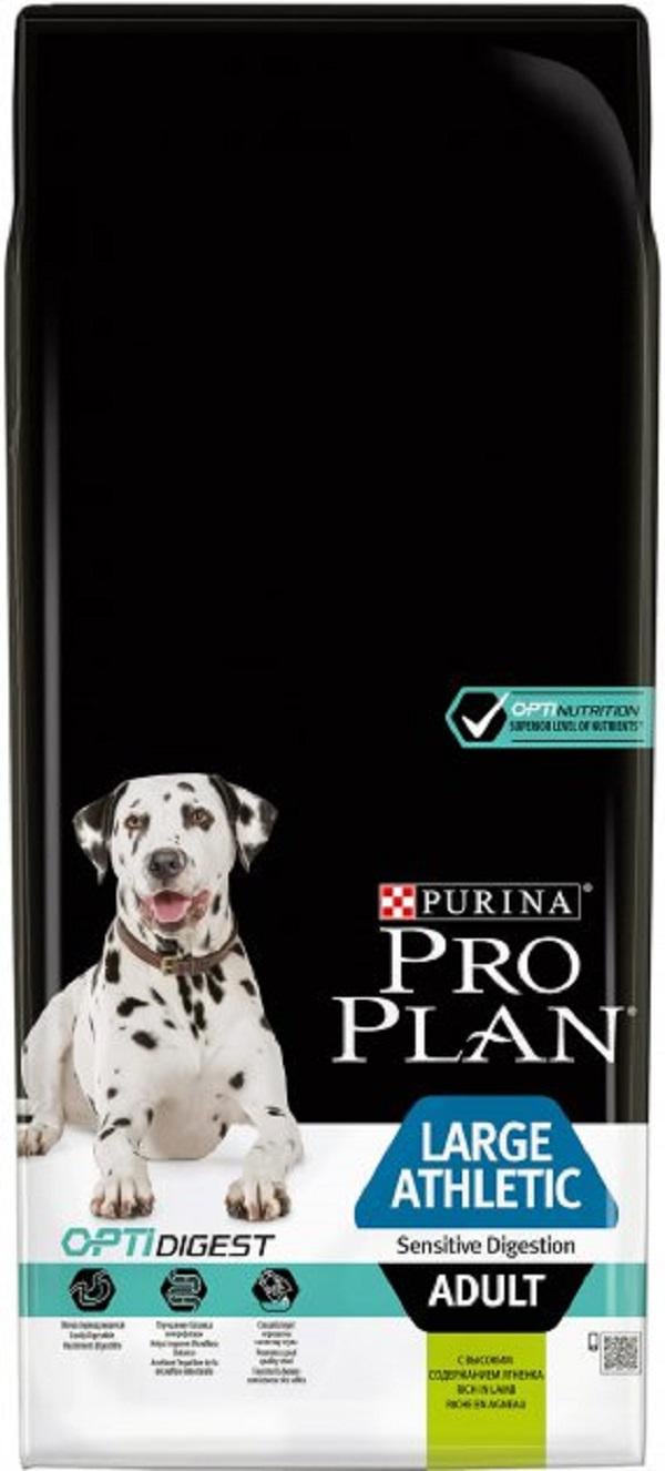 Корм сухий для собак Purina Pro Plan Large Athletic з ягнятком 14 кг (7613035415591)