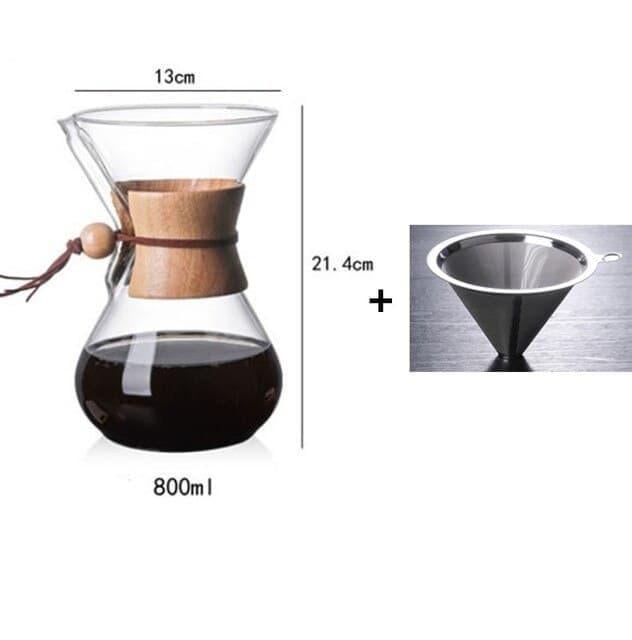 Кемекс для приготування кави KSL із багаторазовим фільтром 800 мл (37820047) - фото 4 Кемекс для приготування кави KSL із багаторазовим фільтром 800 мл (37820047) - фото 4