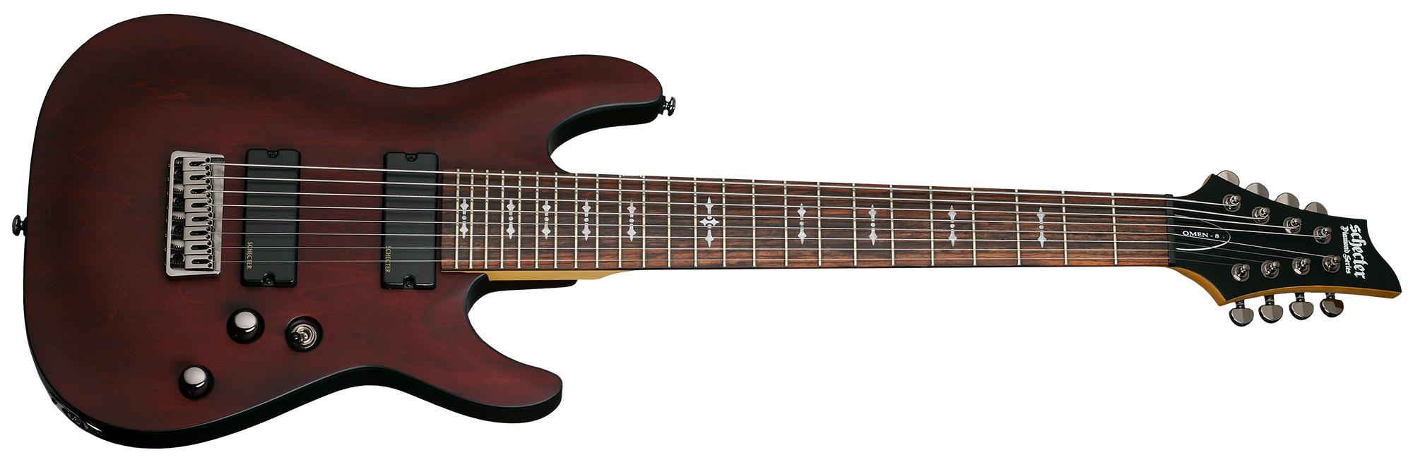 Электрогитара восьмиструнная Schecter Omen-8 WSN