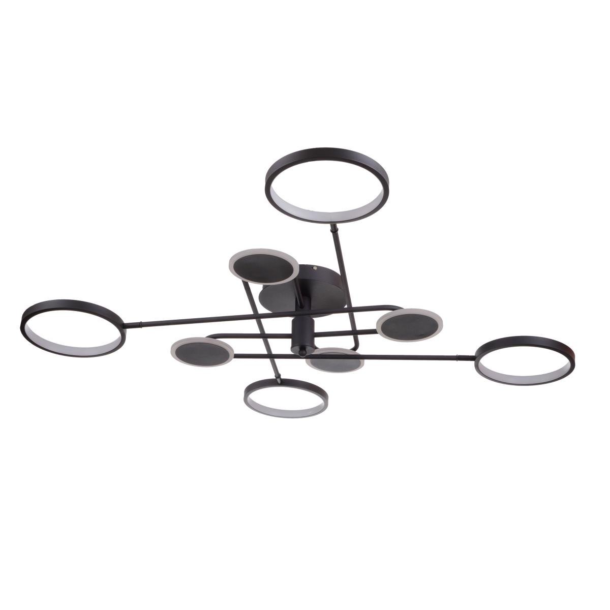 Люстра светодиодная большая Brille BL-759С/76W WW BK Черный