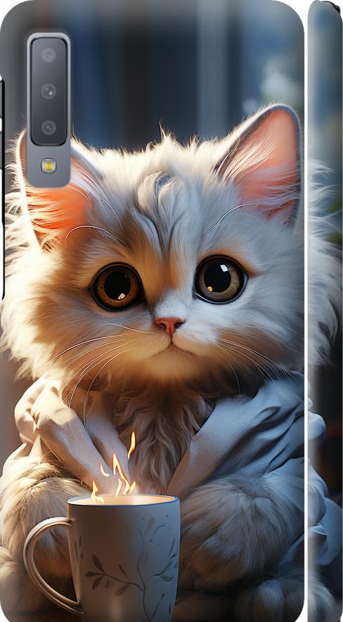 Чехол на Samsung Galaxy A7 (2018) A750F White cat (5646m-1582-42517) Чехол на Samsung Galaxy A7 (2018) A750F White cat (5646m-1582-42517)