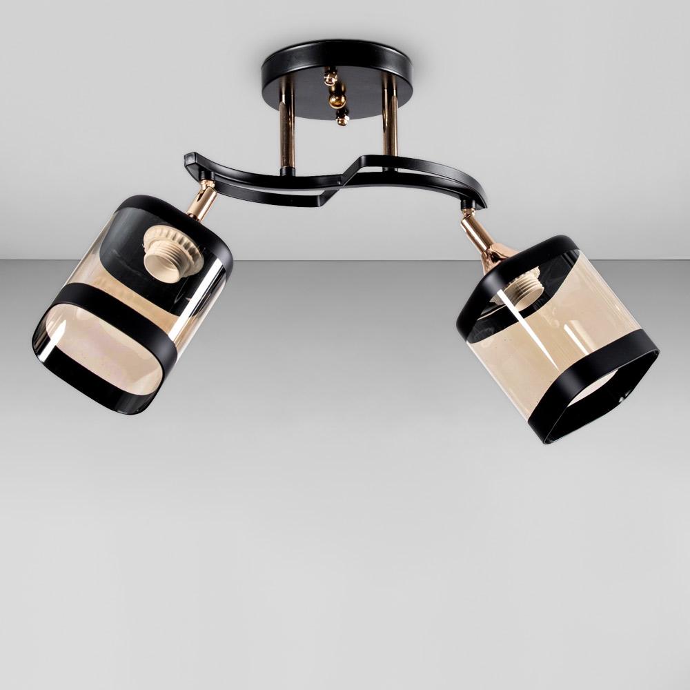 Люстра потолочная Light House SC-18204/2 BK/FG 55х29х26 Черный/Золотой