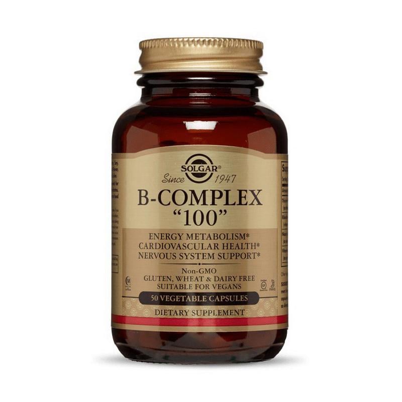 Витамины группы B-100 Solgar B-Complex 100 50 вер. капс.