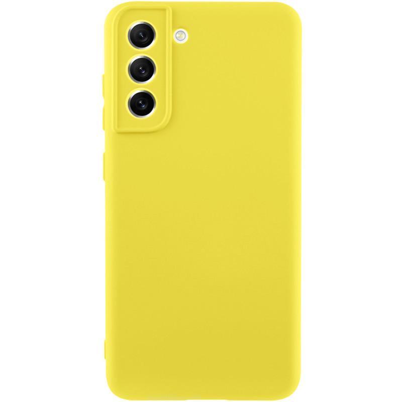 Противоударный Чехол Silicone Cover Lakshmi Full Camera (AA) для Samsung Galaxy S21 FE Желтый / Flash
