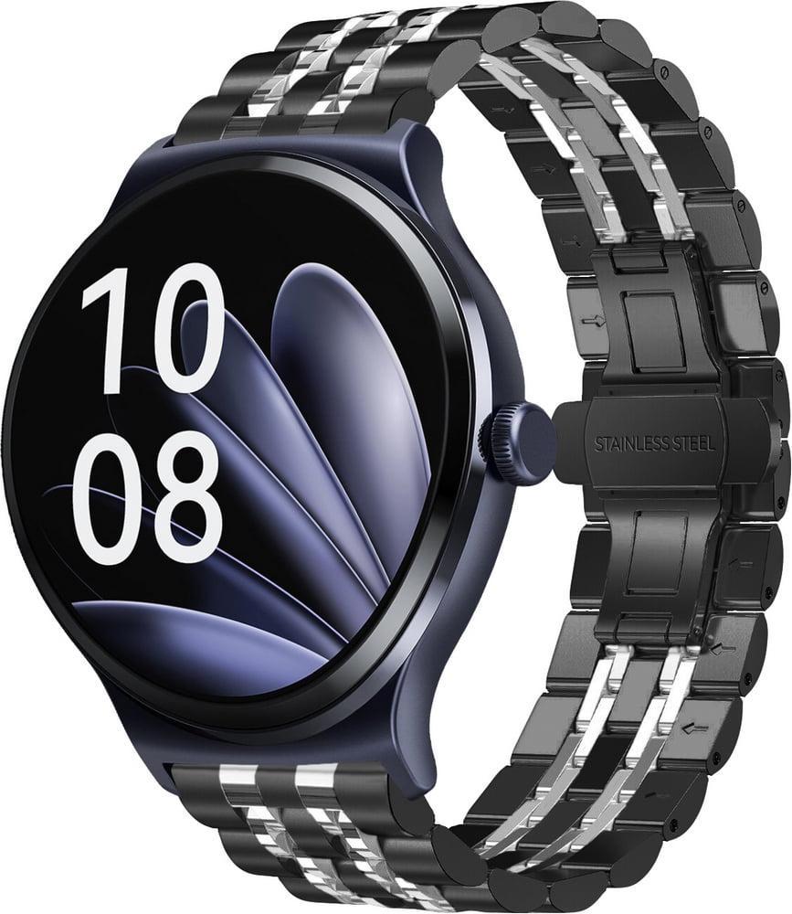 Браслет металлический Spinye Line для Haylou Solar Lite LS05L Black Silver (40757-03)
