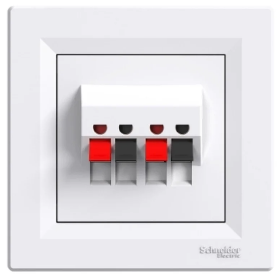 Аудиорозетка Schneider Asfora Белый (27688558)