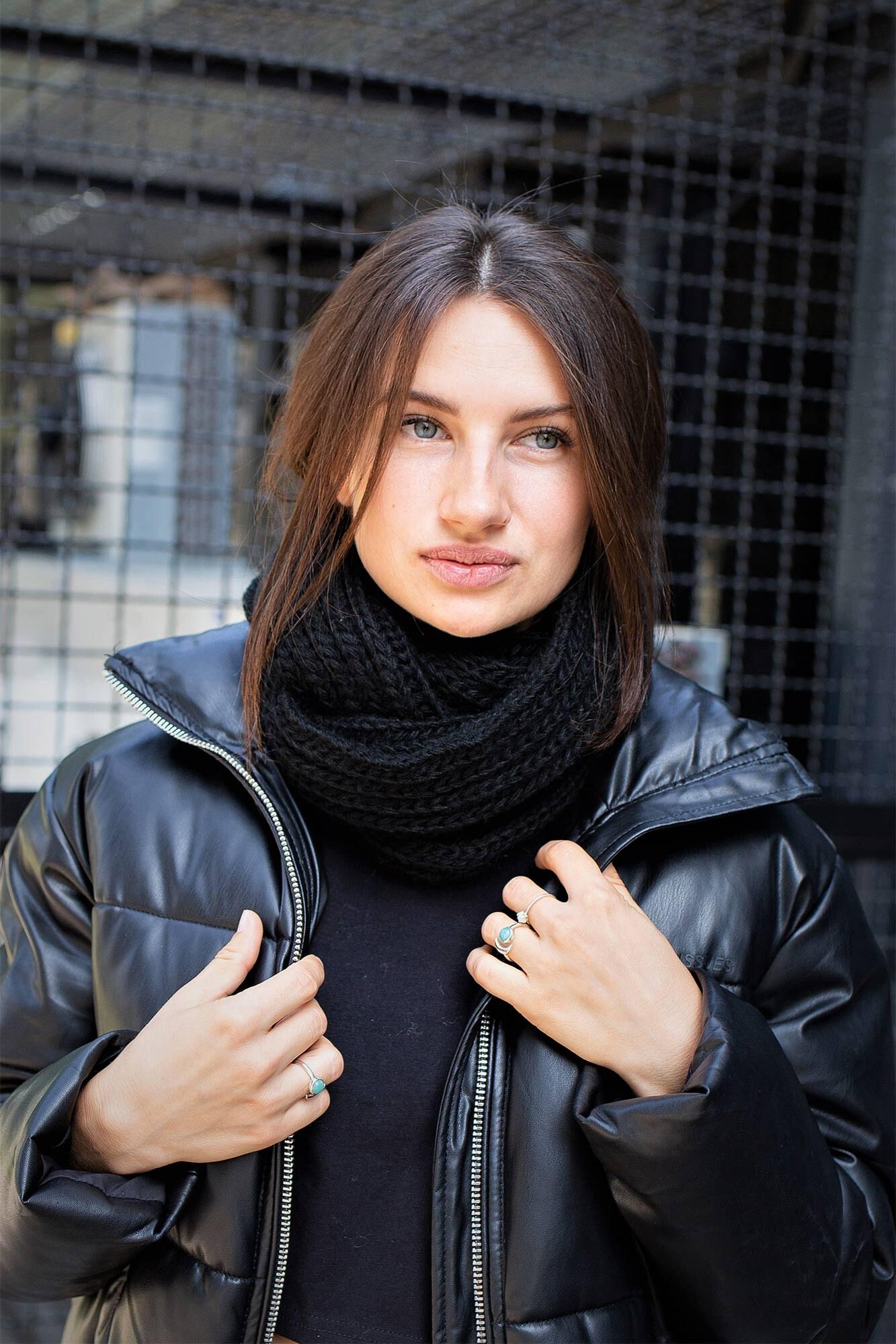 Шарф-хомут Without Scarf Woman Black (8048331)