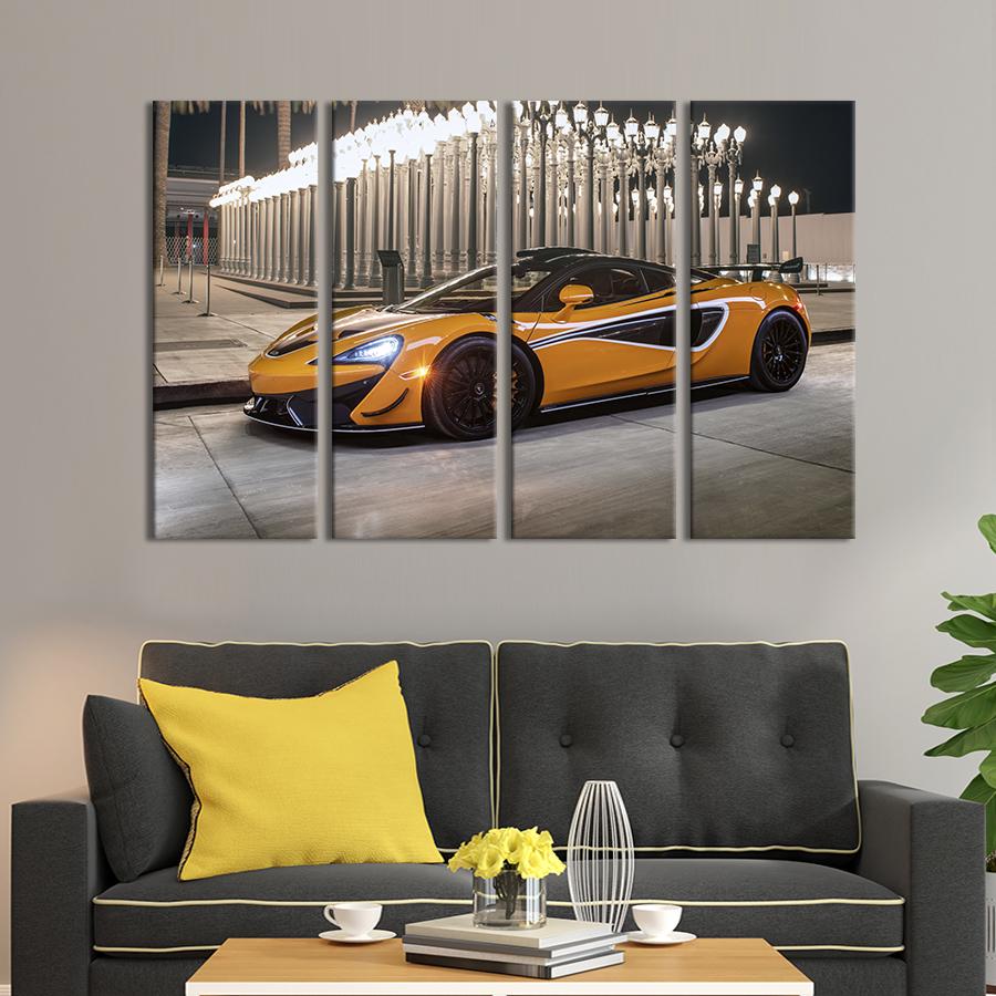 Картина на холсте Стильный суперкар McLaren 620R 89x53 см (1271-41)
