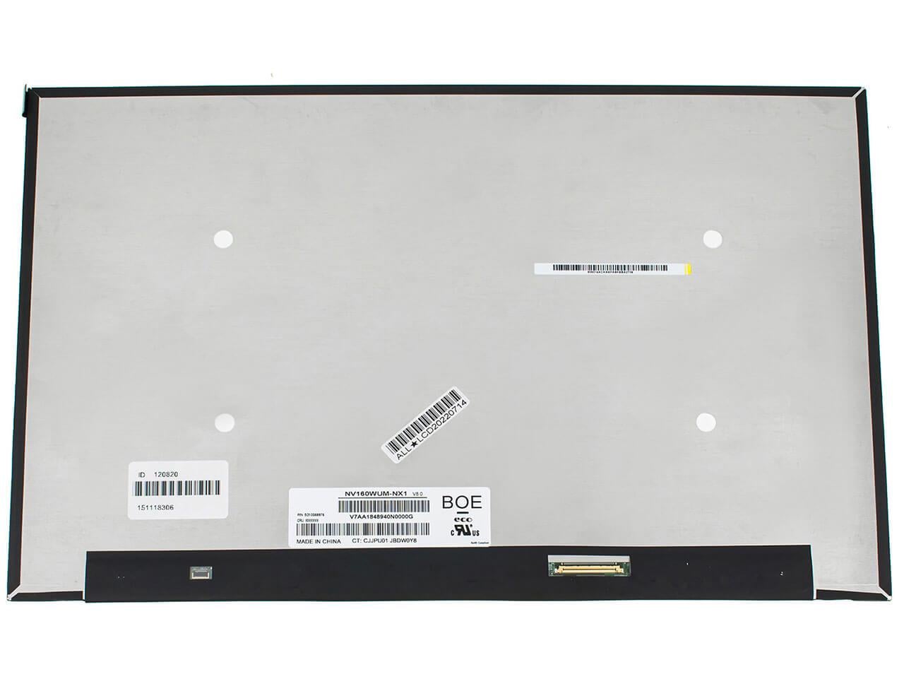 Матрица для ноутбука Lenovo Legion Slim 5 16APH8 16,0-16,4" 1920х1200 144Hz WUXGA 16:10 eDP 40 pin справа внизу (122840)