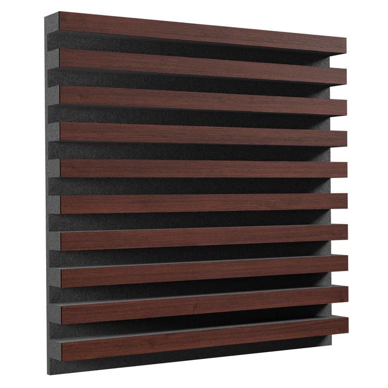 Акустическая панель Ecosound Comb Wenge 50х50 см 53 мм Коричневый (1284)