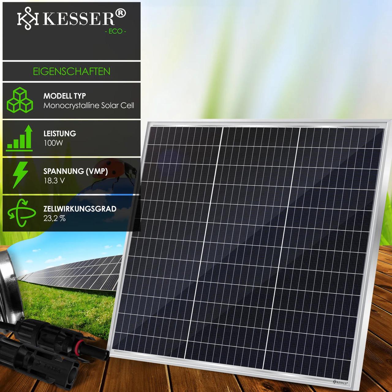 Солнечная панель фотоэлектрическая KESSER моно 100 Вт - фото 4 Солнечная панель фотоэлектрическая KESSER моно 100 Вт - фото 4