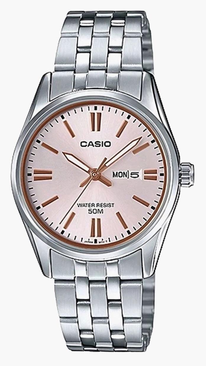 Наручные часы женские Casio LTP-1335D-4A d 30 мм Серебряный/Розовый (2482431026)