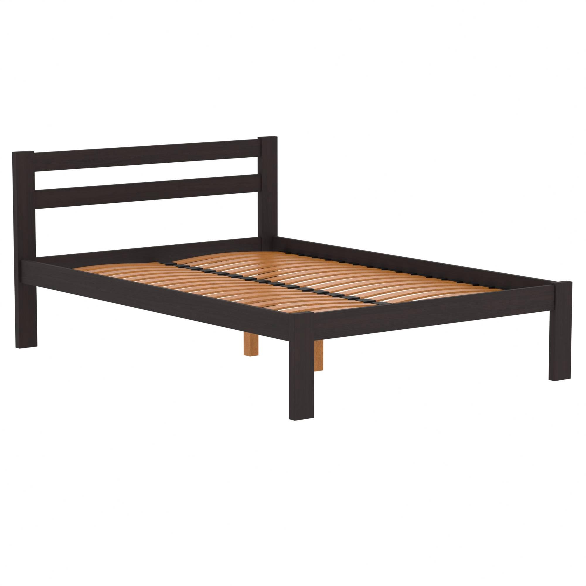 Ліжко дерево Класик полуторне 140х200 см Венге (380293) - фото 2 Ліжко дерево Класик полуторне 140х200 см Венге (380293) - фото 2