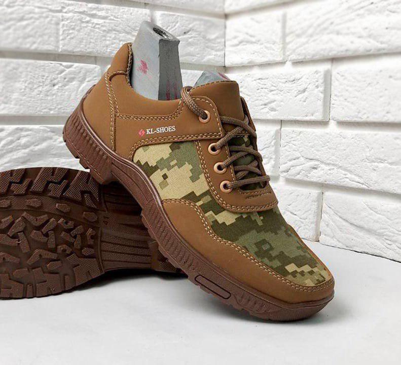 Кросівки чоловічі вологостійкі Kindzer UA-93 р. 41 Піксель/Бежевий - фото 3 Кросівки чоловічі вологостійкі Kindzer UA-93 р. 41 Піксель/Бежевий - фото 3