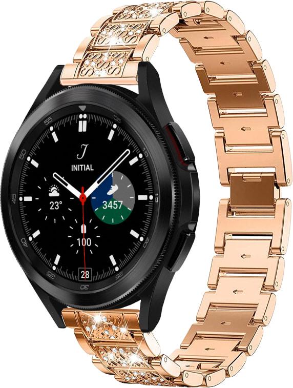 Браслет металлический Glam для Galaxy Watch 4 Classic 46 мм Rose Gold (32795-27)