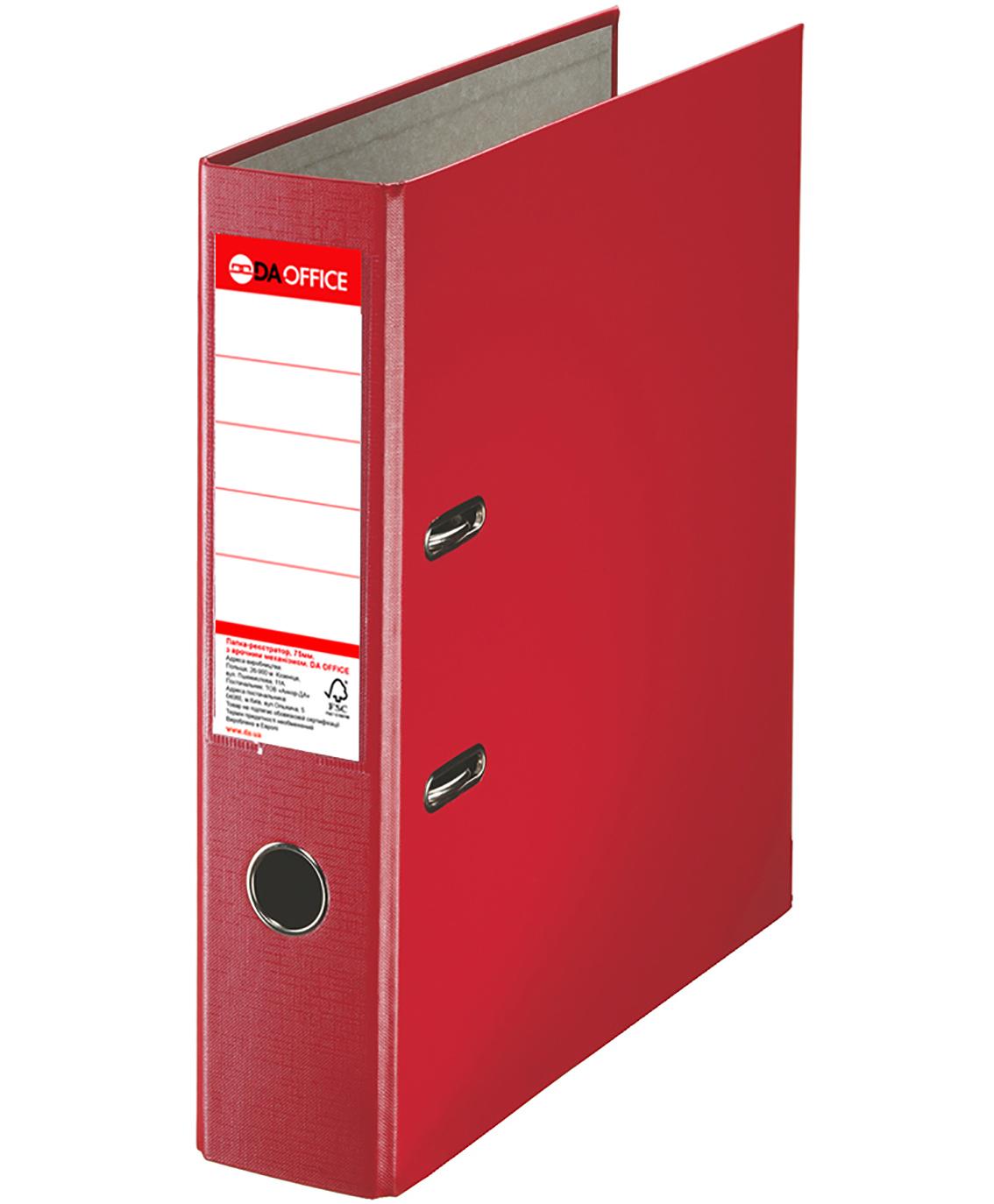 Папка-регистратор Dа А4 75 мм Красный (624424)