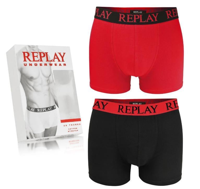 Трусы боксеры мужские анатомические Replay 2 шт. М Черный/Красный (102386333) - фото 2 Трусы боксеры мужские анатомические Replay 2 шт. М Черный/Красный (102386333) - фото 2