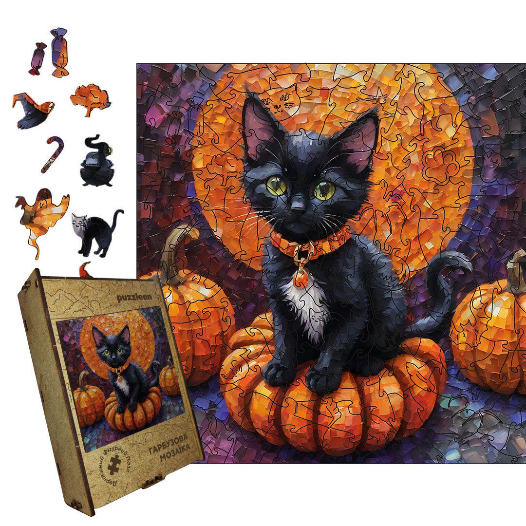 Пазл дерев'яний Гарбузова Мозаїка А5 дерев'яна коробка 35 ел. (puzzlean-0000089-DER-А5)