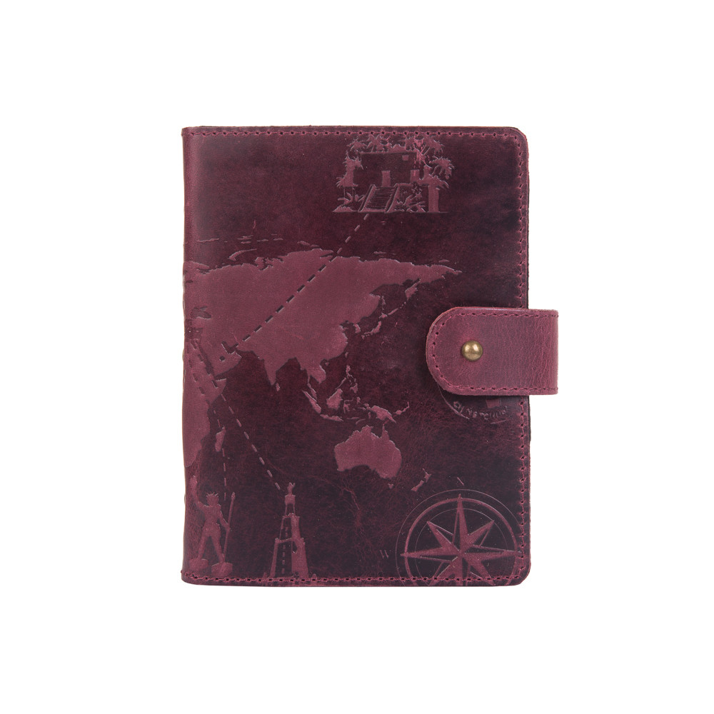 Картхолдер HiArt CH-06 Shabby 7 Wonders of The World Plum (CH-06-S19-1621-T002)