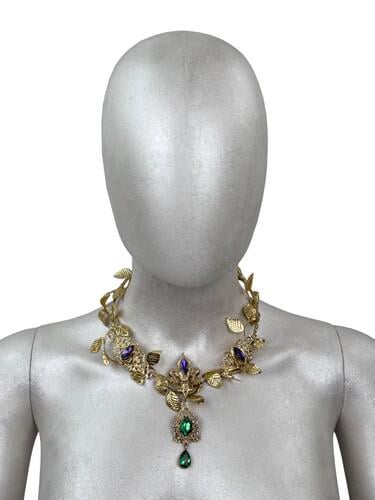 Колье Seta Decor ажурное с камнями (26-541GL)