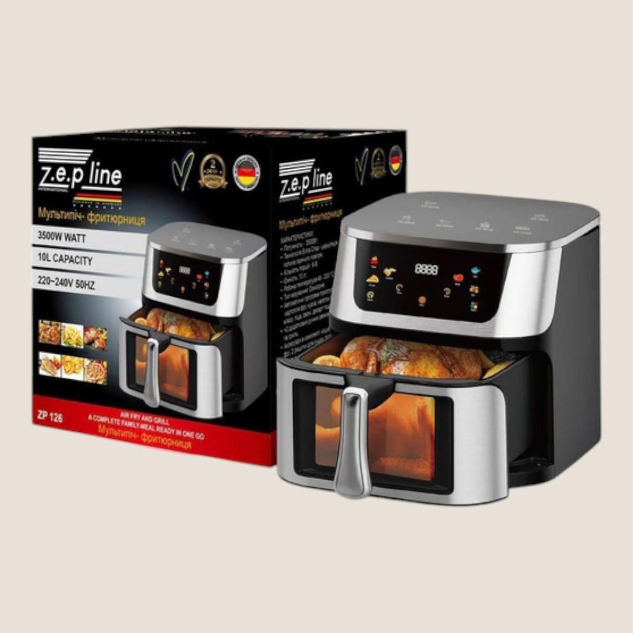 Фритюрница безмасляная Zepline ZP-126 чаша 10 л 3500 Вт