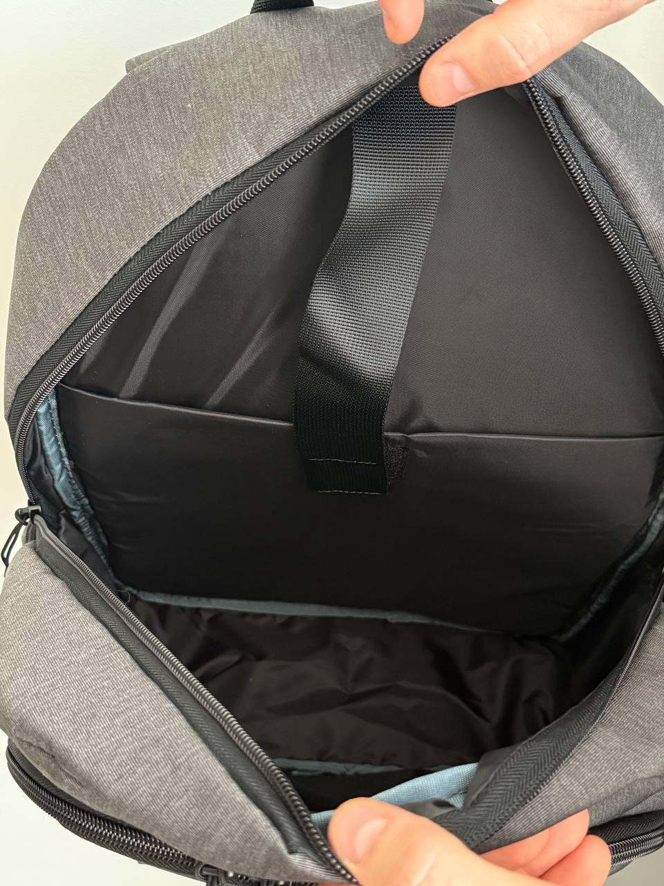 Рюкзак для ноутбука Bagland Cyclone мужской 21 л Серый (1111) - фото 9