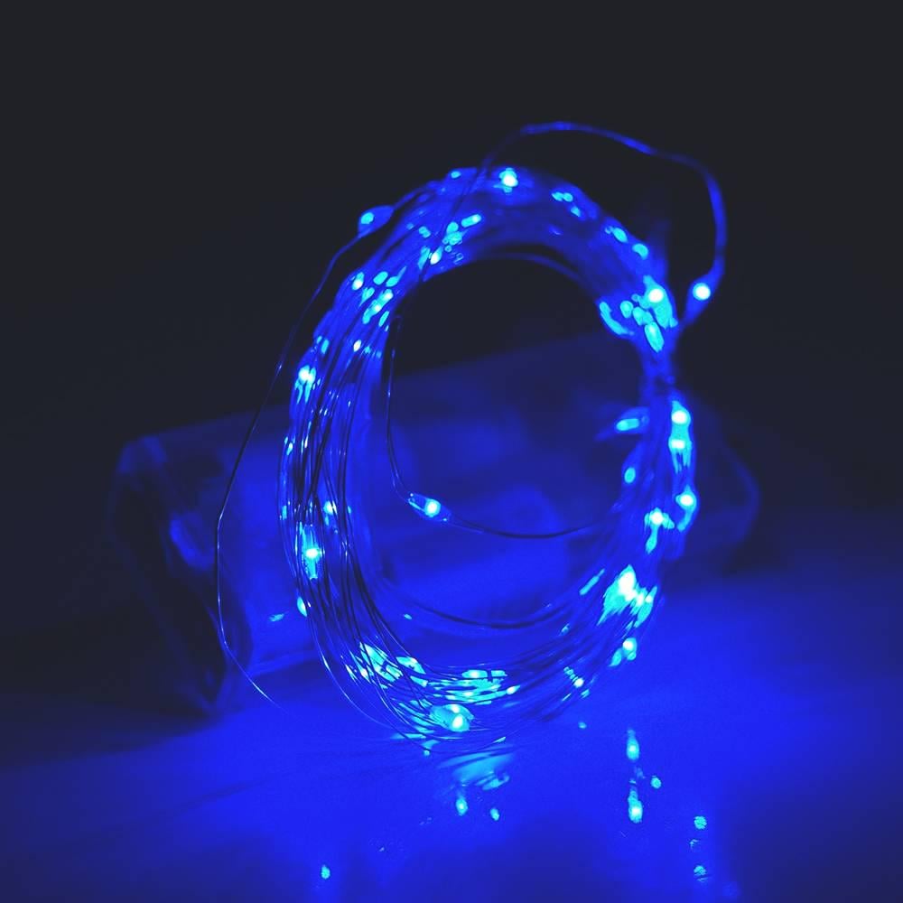 Гірлянди 50 LED 1 режим 5 м прозора ізоляція живлення від USB та 2хАА Blue Гірлянди 50 LED 1 режим 5 м прозора ізоляція живлення від USB та 2хАА Blue