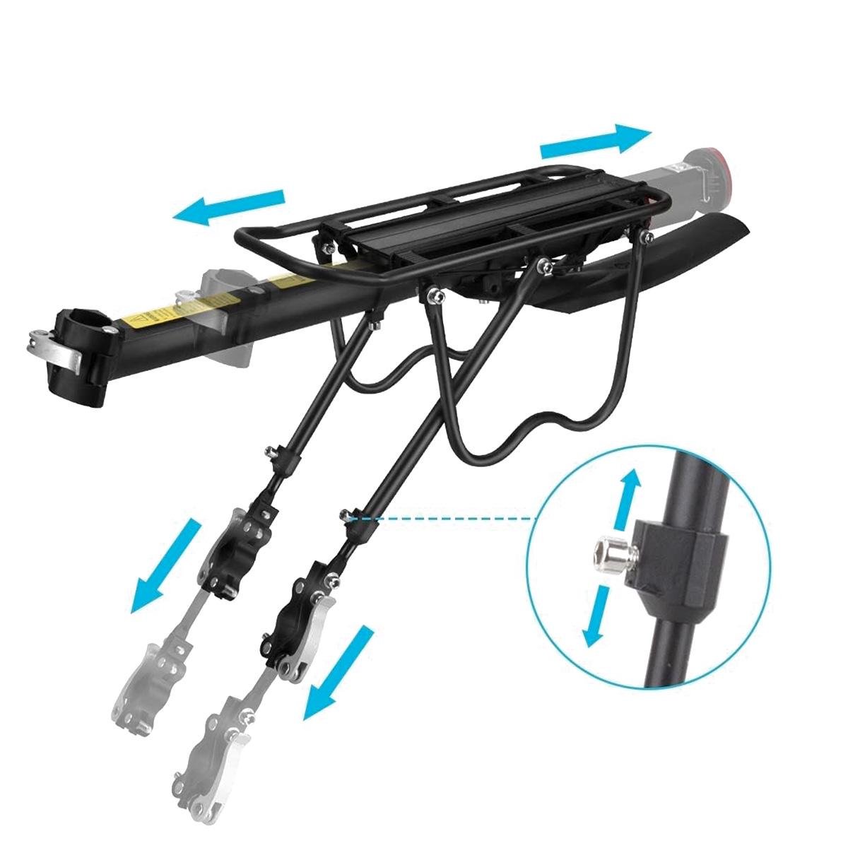 Багажник з крилом на велосипед Rockbros HJ1008 Чорний (RB-HJ1008-4020) - фото 7