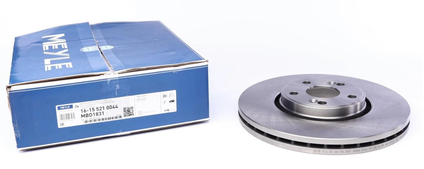 Диск тормозной передний Meyle для Renault Espace IV/Laguna II 01-308x28 мм (16-15 521 0044)