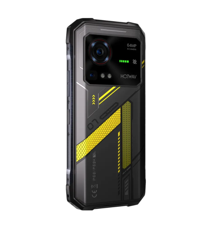 Смартфон Hotwav Hyper 7 8/256 Гб 5G/NFC/IP69K Black/Yellow (25763186) - фото 6 Смартфон Hotwav Hyper 7 8/256 Гб 5G/NFC/IP69K Black/Yellow (25763186) - фото 6