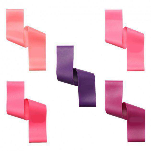 Набор резинок для фитнеса Loop Bands 5шт. Розовый (3551a7d3)