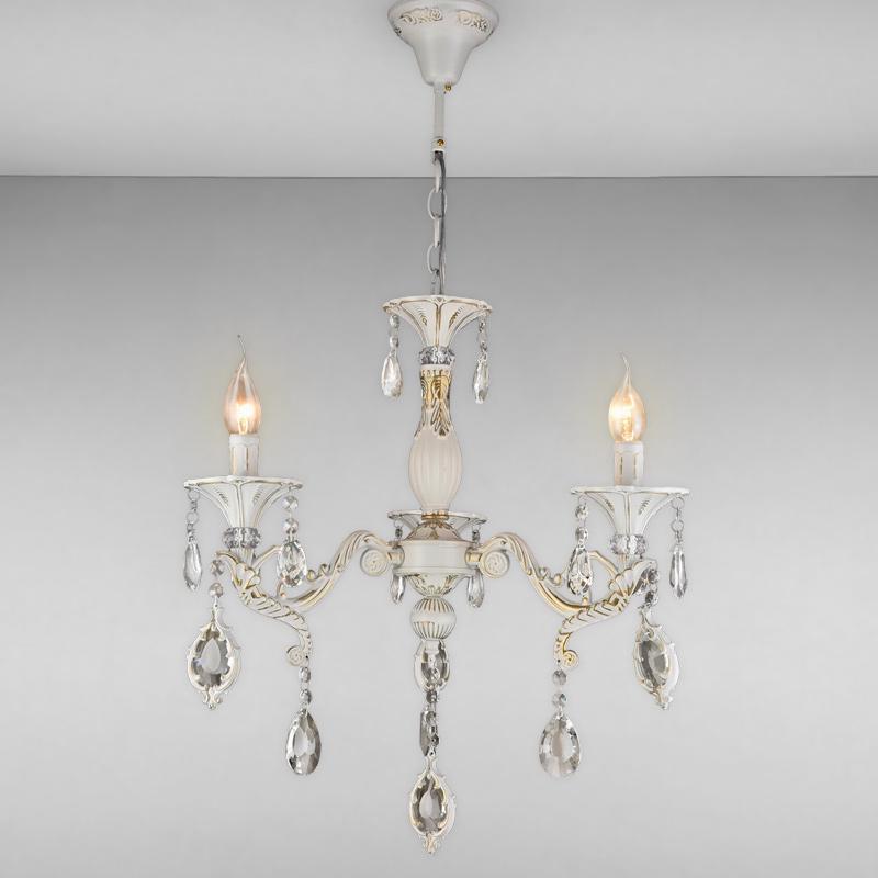 Люстра подвесная свечи Light House SRS-16216/3 на три лампы Белый