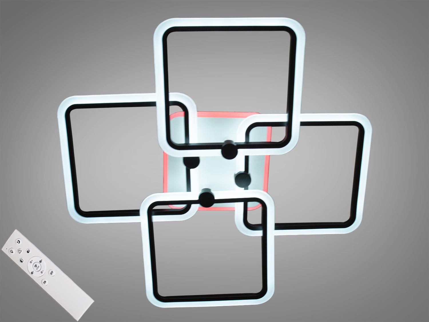 Люстра светодиодная 110 Вт Черный (MX2503/4L BK 3col dim)