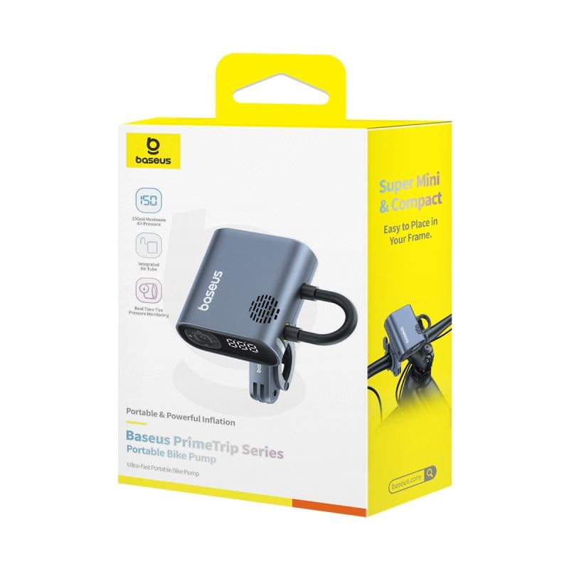 Насос автомобільний BASEUS PrimeTrip Series Portable Bike Pump Cosmic Black (C11169000121-00)