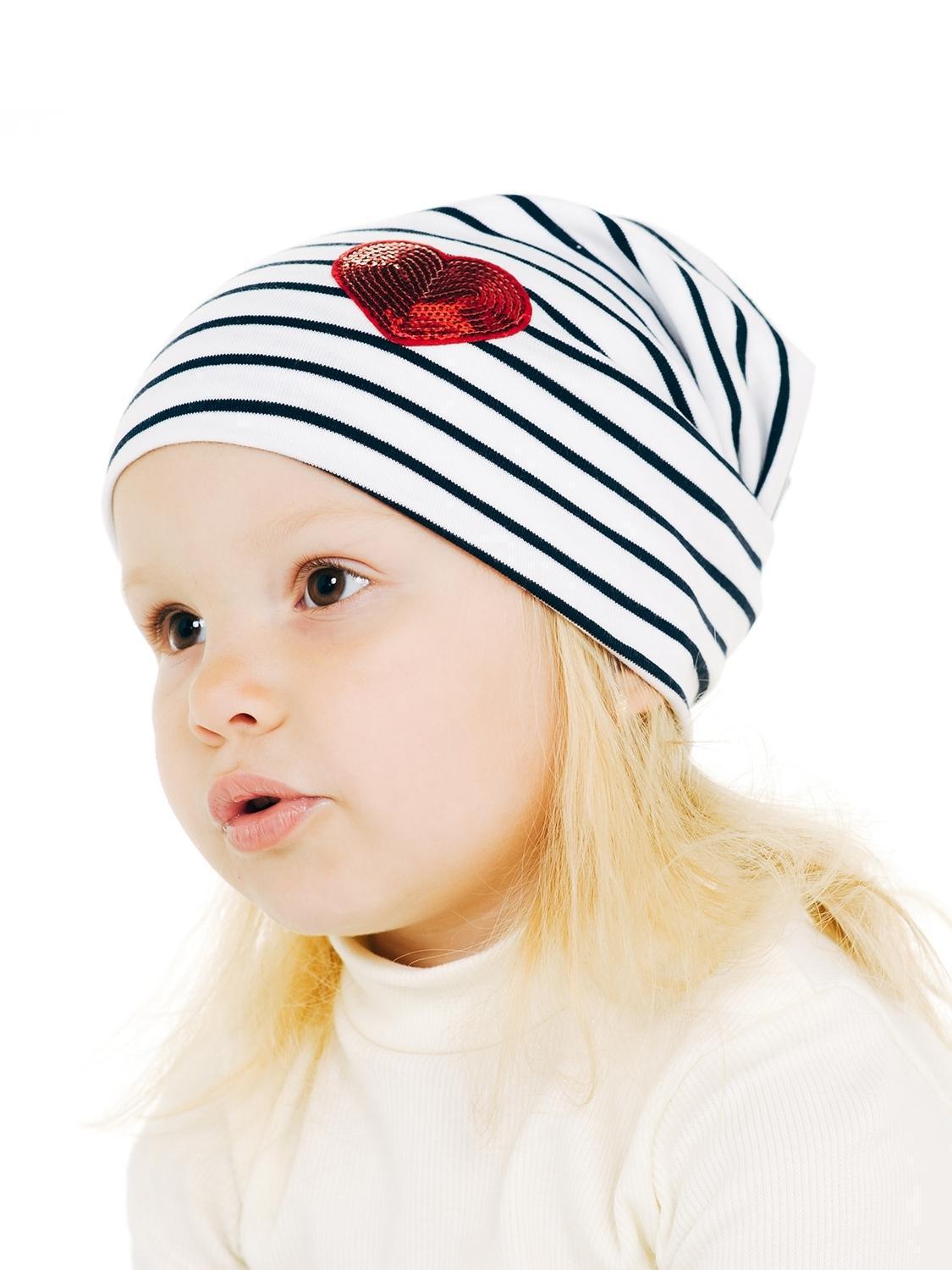 Демисезонная шапка Smil 118512-1 р. 51 Белый/Синий