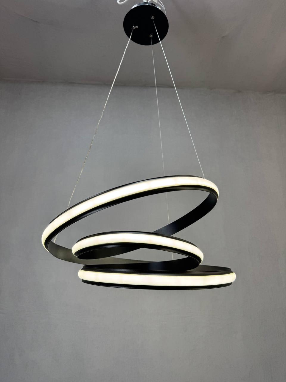 Люстра светодиодная Zilini JH3034BK 100W Черный (30244199) - фото 2