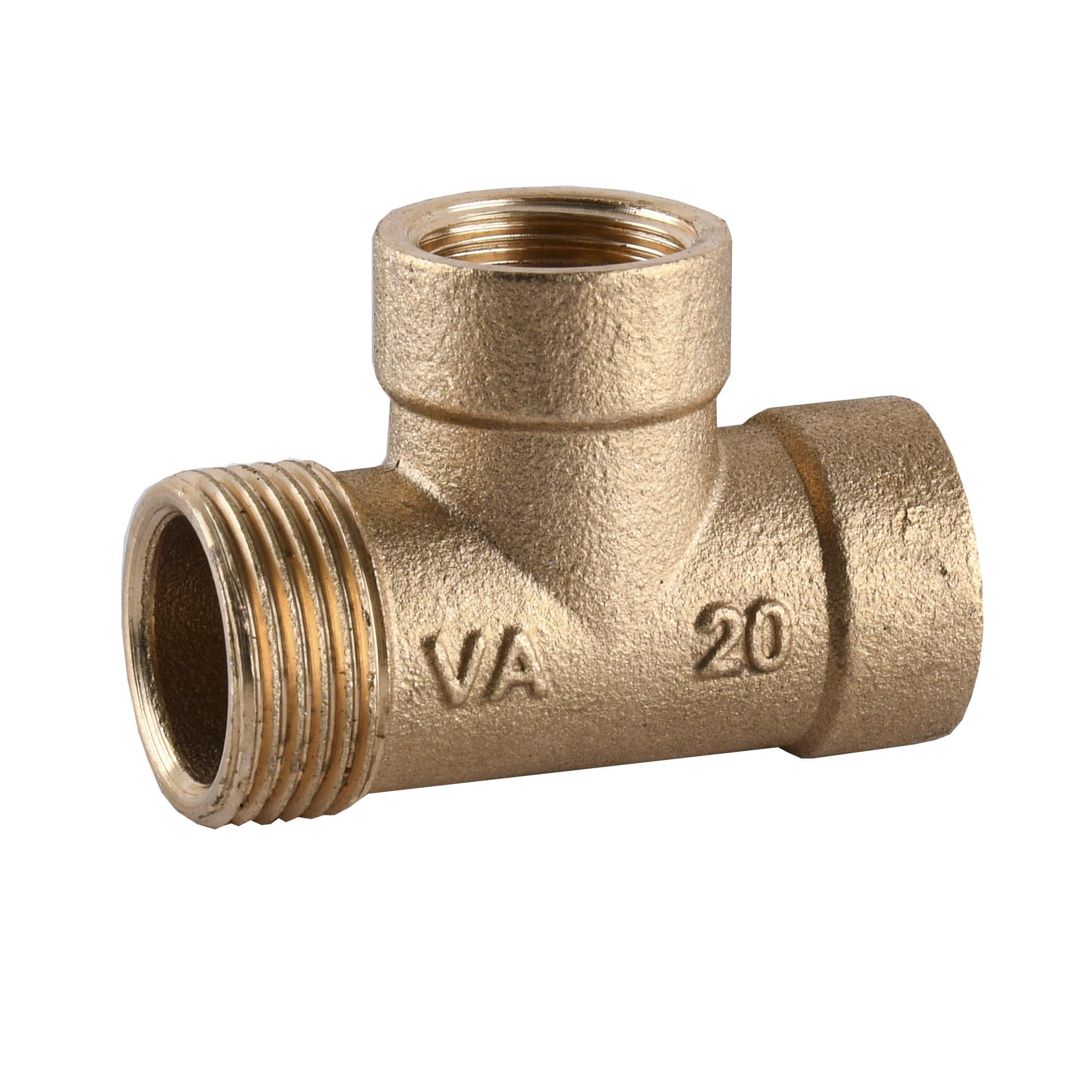 Тройник редукционный 3/4″х1/2″х1/2″ ЗВВ латунный A0225А (000011576)