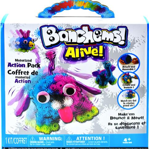 Конструктор-липучка Banchems Alive Веселые зверьки 9929 (31954966)