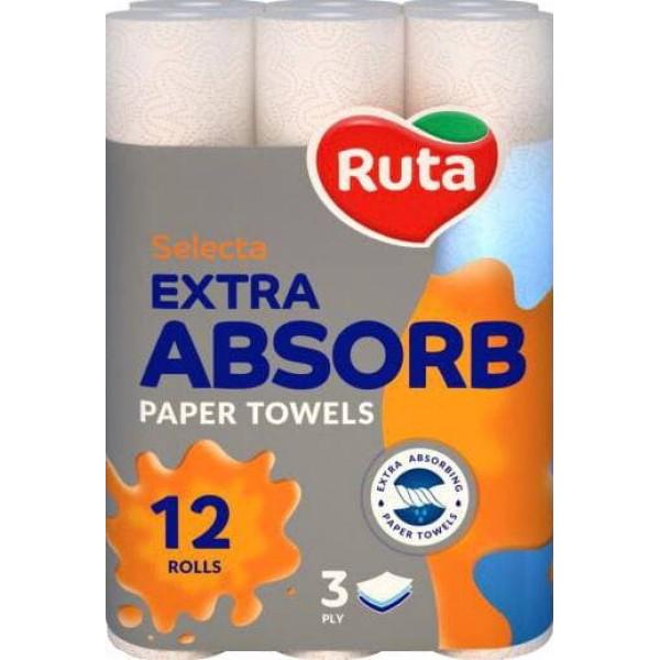 Бумажные полотенца Ruta Selecta трехслойные 12 рул. Белый (2-894254)