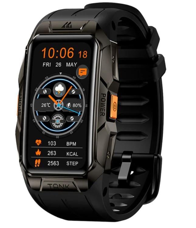 Часы умные Kospet Tank X1 Shadow Black (19051)
